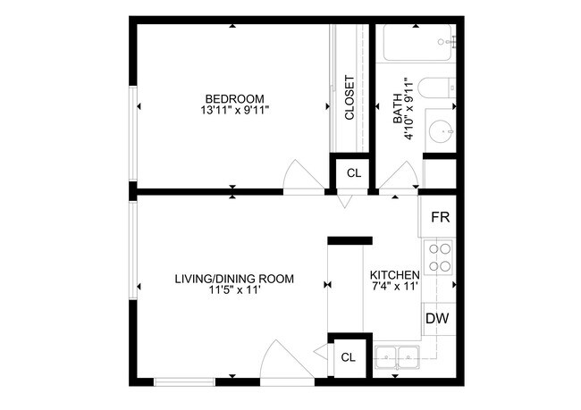 Floorplan - Evergreen Park Apartments in Olympia!