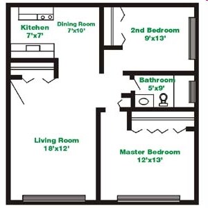 2BR/1BA - The Village Apartments