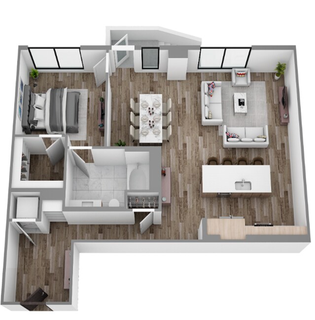 1 Bed / 1 Bath — 1,061 sq. ft - The Overlook at Walnut Creek