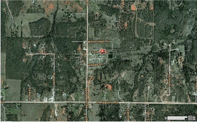 Aerial Photo - Prairie Creek Village Mobile Home Park