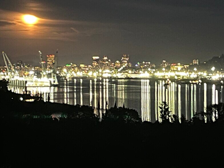 Downtown at night from de4ck and master bedroom - 7511 N Edgewater Ave