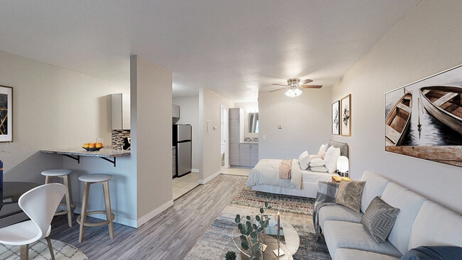 Experience the elegance of modern urban living in this stylish studio apartment. - Apex 980
