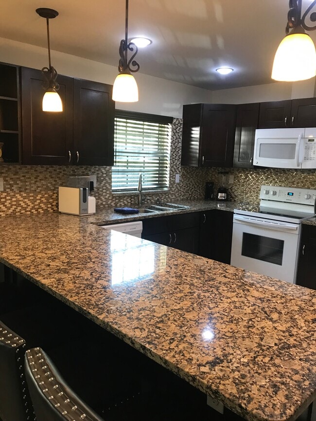 large open granite kitchen - 1473 NE 48th St