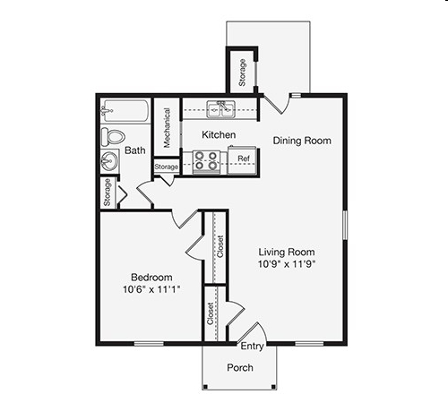 1BR/1BA - Maple Glen Apartments