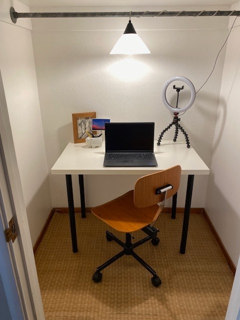 Hall Closet with Desk - 2534 San Fernando Way