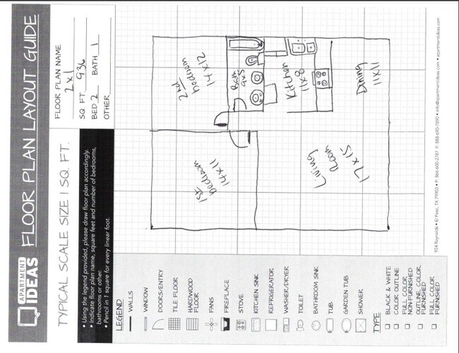 Floorplan - Arrow Apartments
