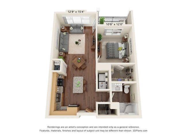 Floorplan - Grayson Ridge 55+ Apartments