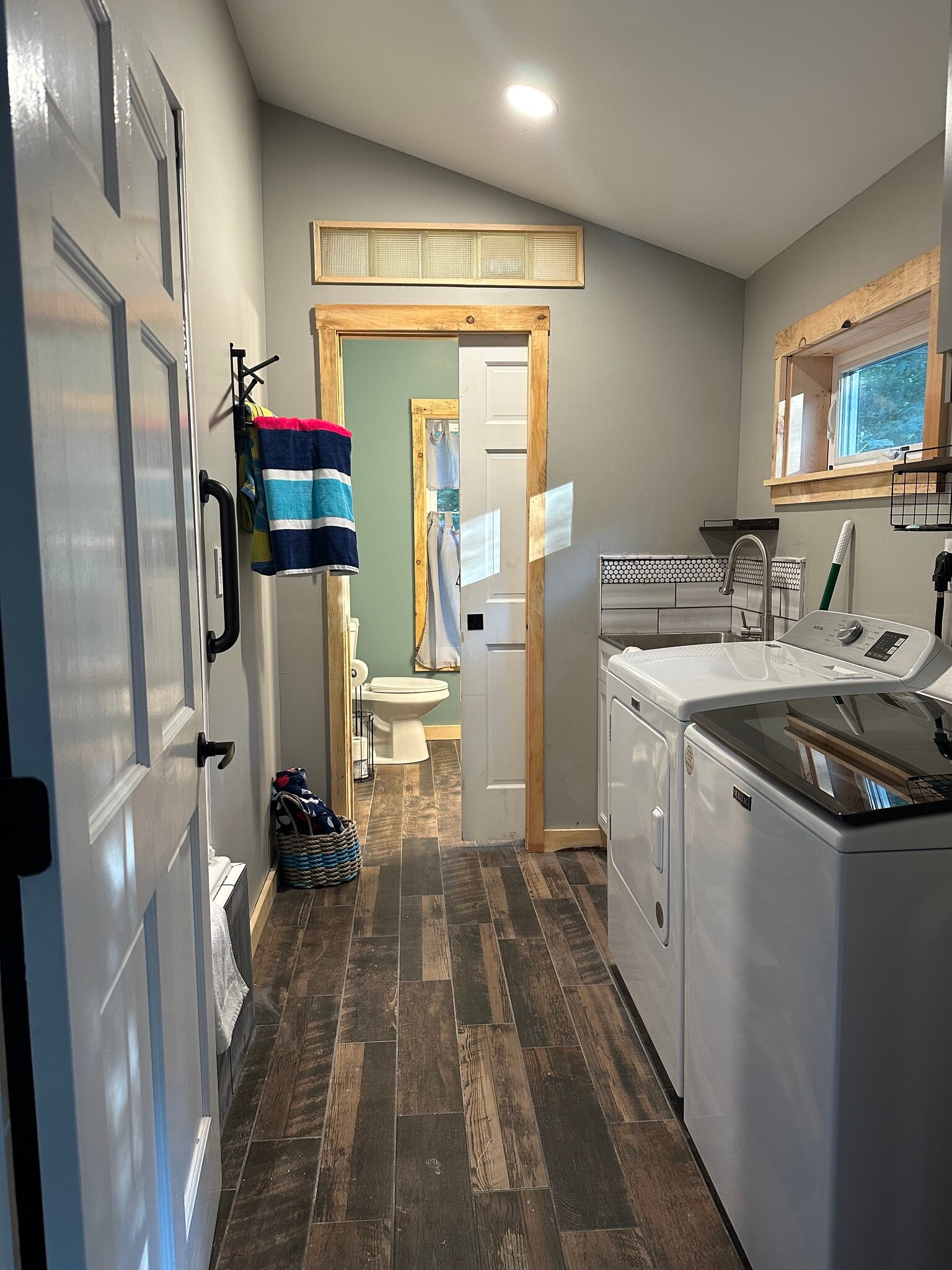 bathroom with laundry - 63 Hall Rd