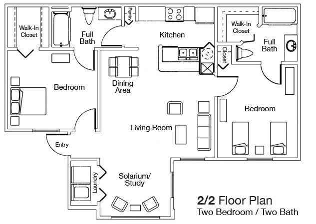 2BR/2BA - Waterford at Cypress Lake