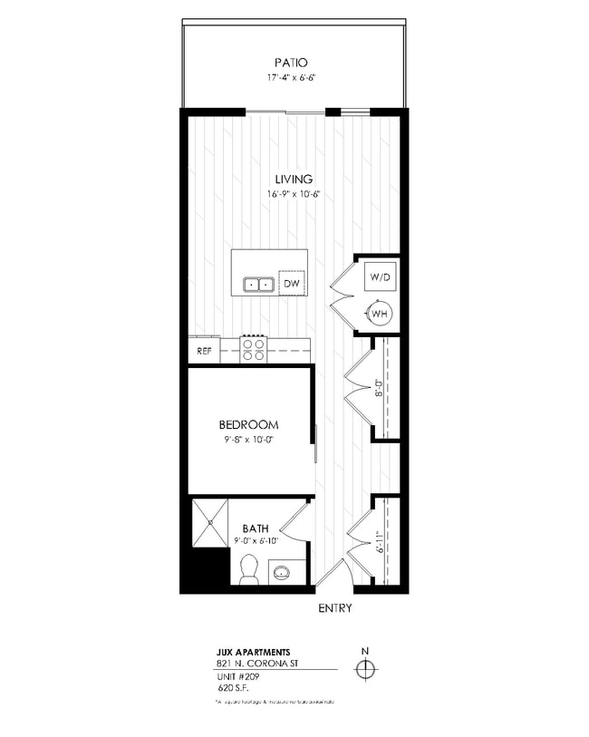 Floorplan - Jux Apartments