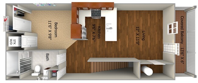 Floorplan - Cedar Place Apartments