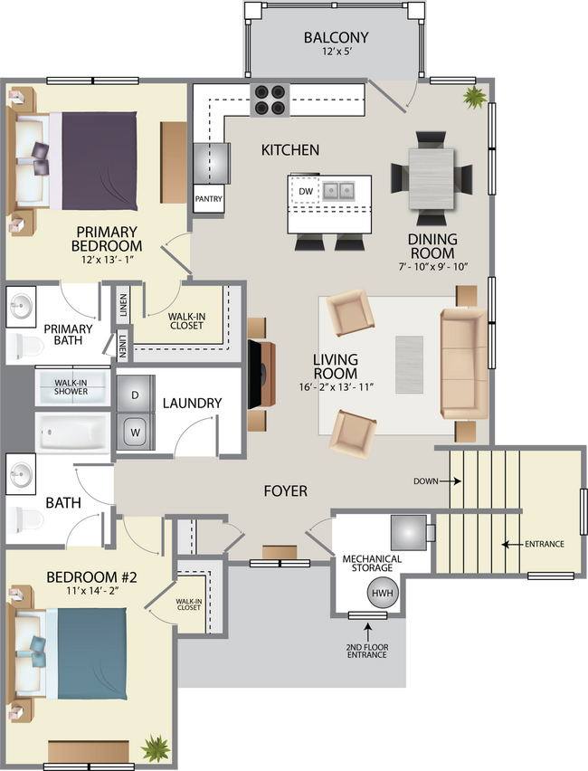 Floorplan - The Villas at Glenwood