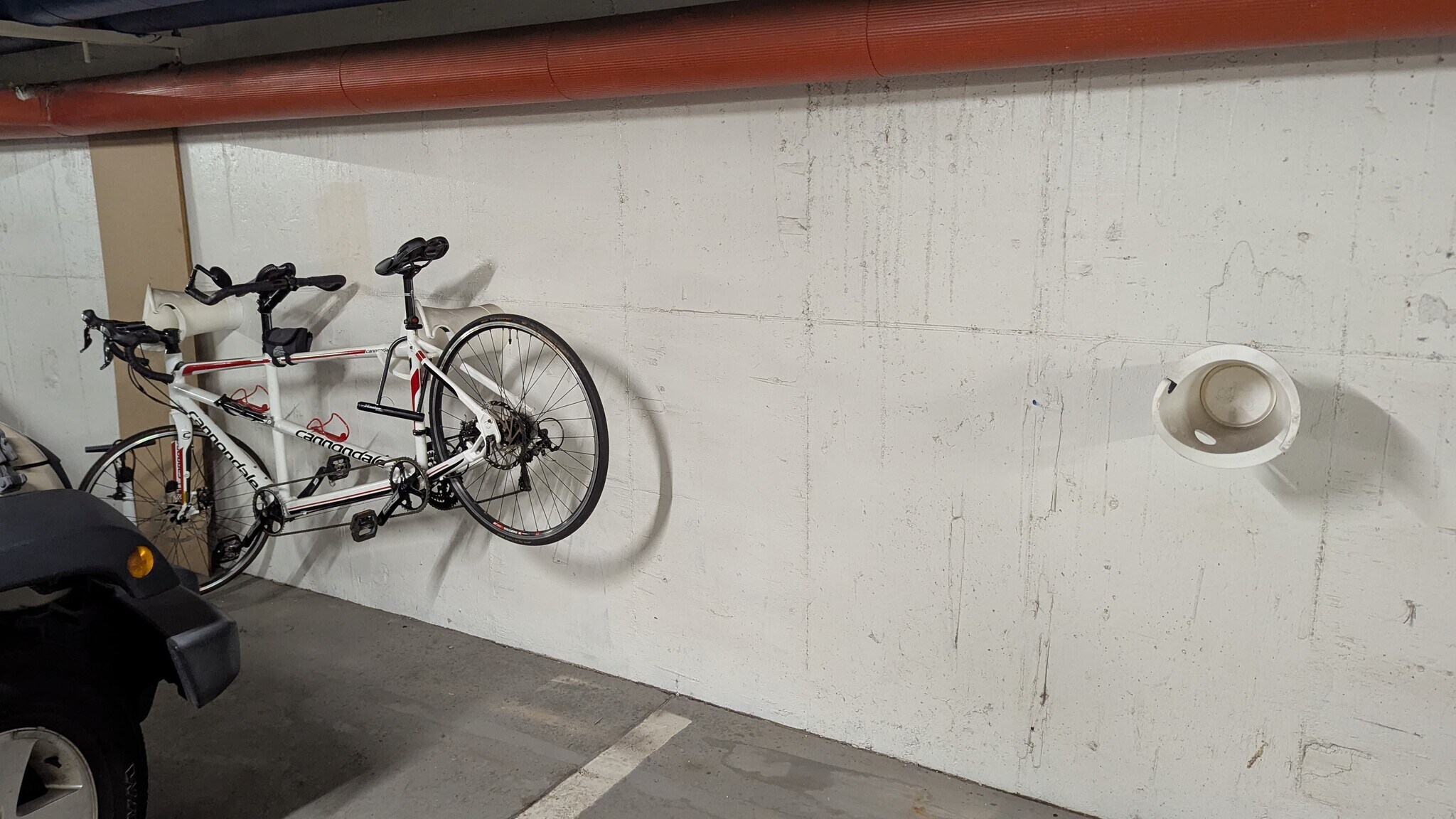Garage includes both free bike racks and mounted Cycloc units, available to rent from neighbors. - 490 M St SW