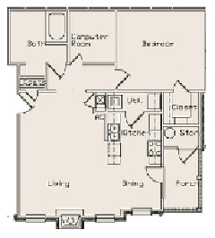 1BR/1BA - Raymond Watkin Apartments