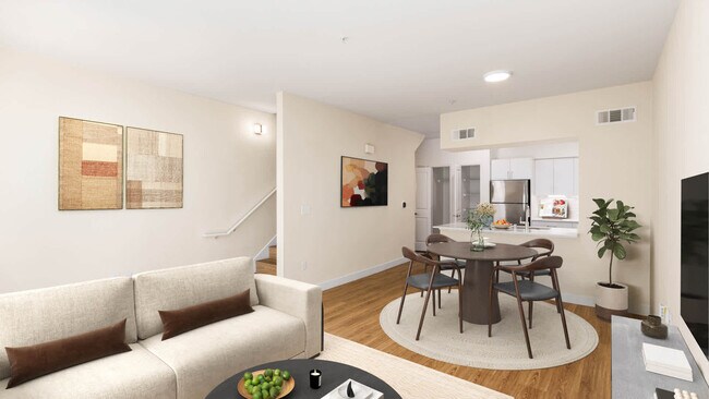 Living Room with Hard Surface Flooring - South City Station