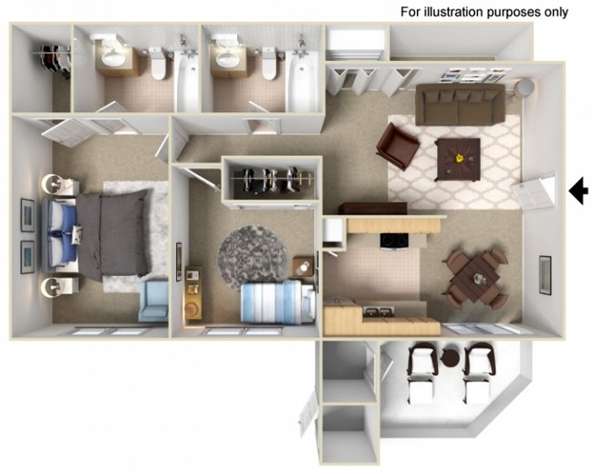 Floorplan - Las Ventanas Apartments