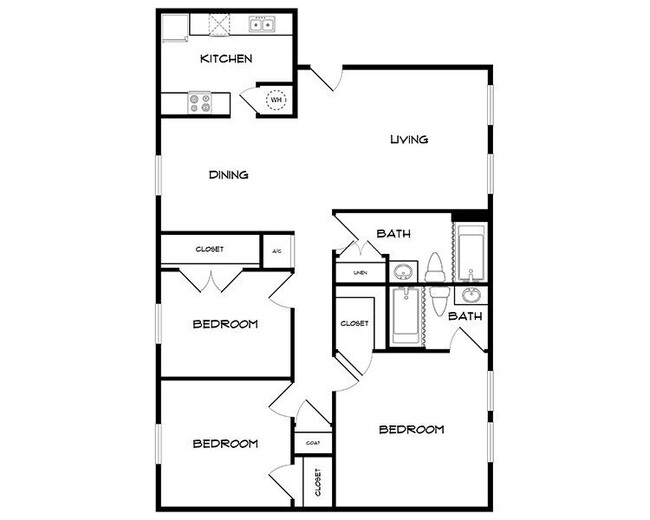 Floorplan - 1000 Mary Apartment Homes