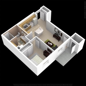 1BR/1BA - Kenosha Commons