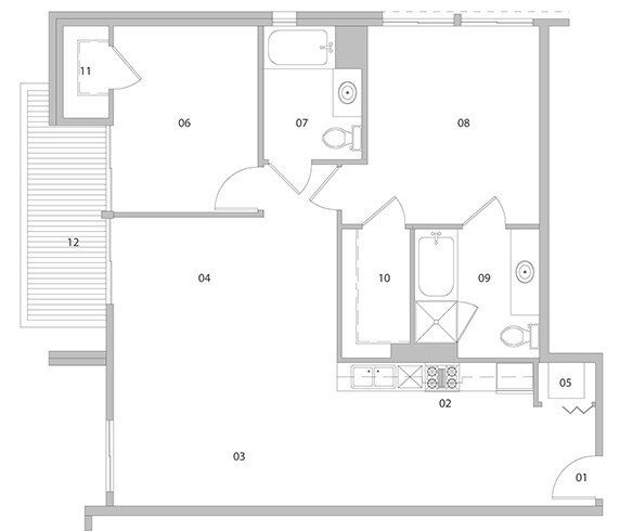 2BR/2BA - The Burton Pasadena