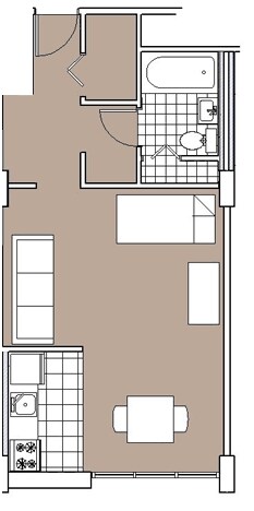 Studio - Westminster House Apartments, 62+ age