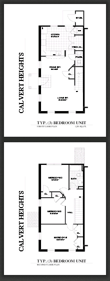 3BR/2BA - Calvert Heights Townhouse Apartments