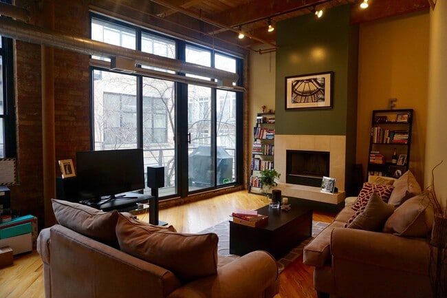 View out to deck and quite courtyard - 2300 W Wabansia Ave