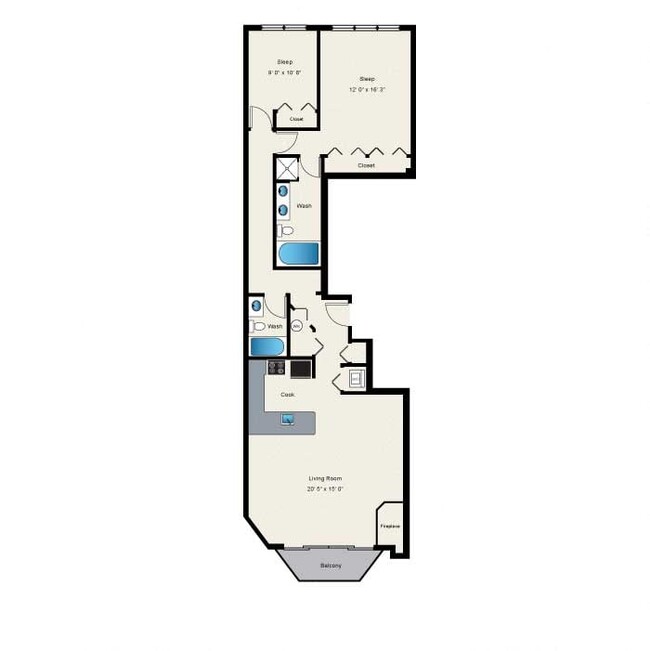 Floorplan - 1500 N Damen Apartments