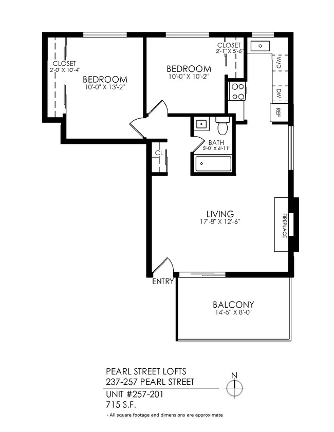 Floorplan - Pearl Street Flats