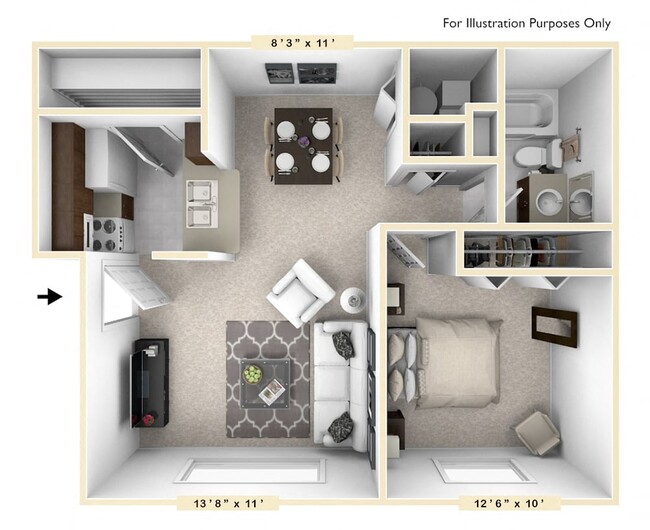 Floorplan - Bay Pointe Apartments