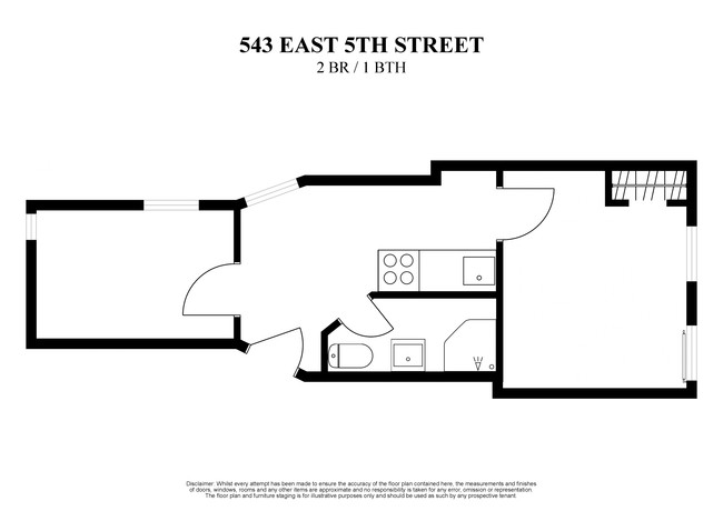 Floorplan - 543 East 5th Street