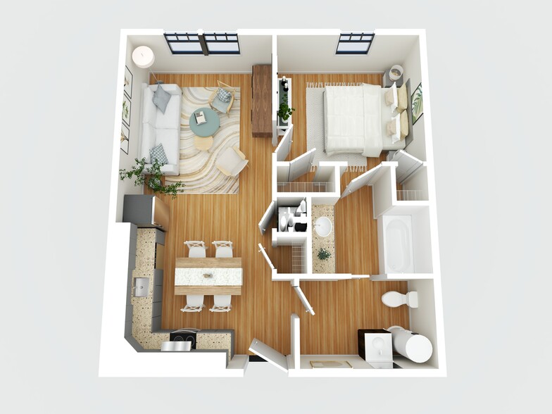 1BR 1 BATH 3D PHOTO - Washington Park of Keene