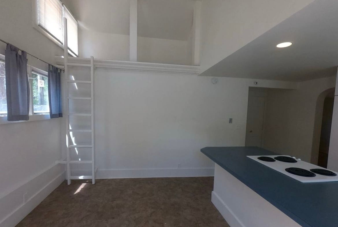 Interior storage loft. - 920 University Ave