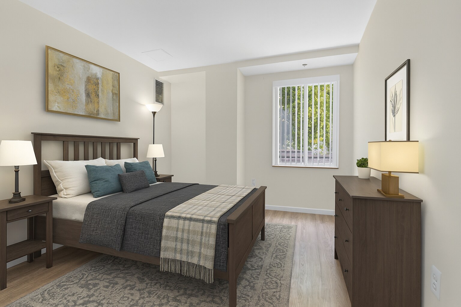 Second bedroom (virtually staged) - 950 Massachusetts Ave