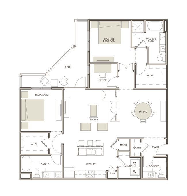 WaterWalk at Shelter Cove Towne Centre - B2A - 2 Beds - 2 Baths - 1562 Sq. ft. - WaterWalk at Shelter Cove Towne Centre