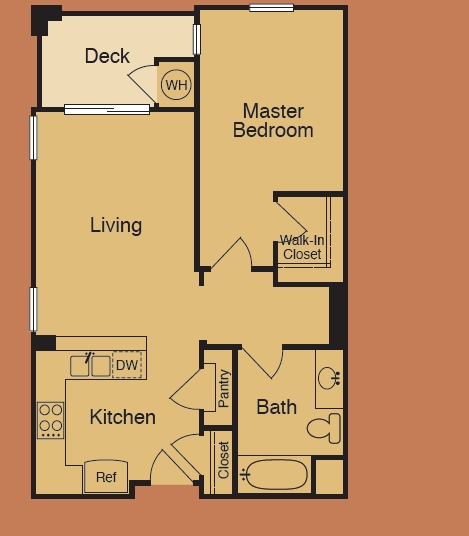 1BR/1BA - Cedar Glen Apartments