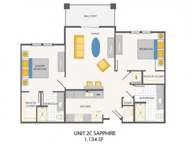 The Sapphire | 2 bed / 2 bath - The Sovana at Stuart