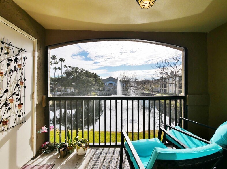Fountain View From Private Screened Balcony - 19 Arbor Club Dr