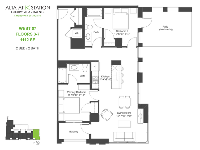 West 07, Floors 3-7 - Alta at K Station