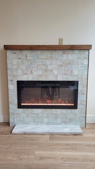 Electric fireplace - 208 N Franklin St