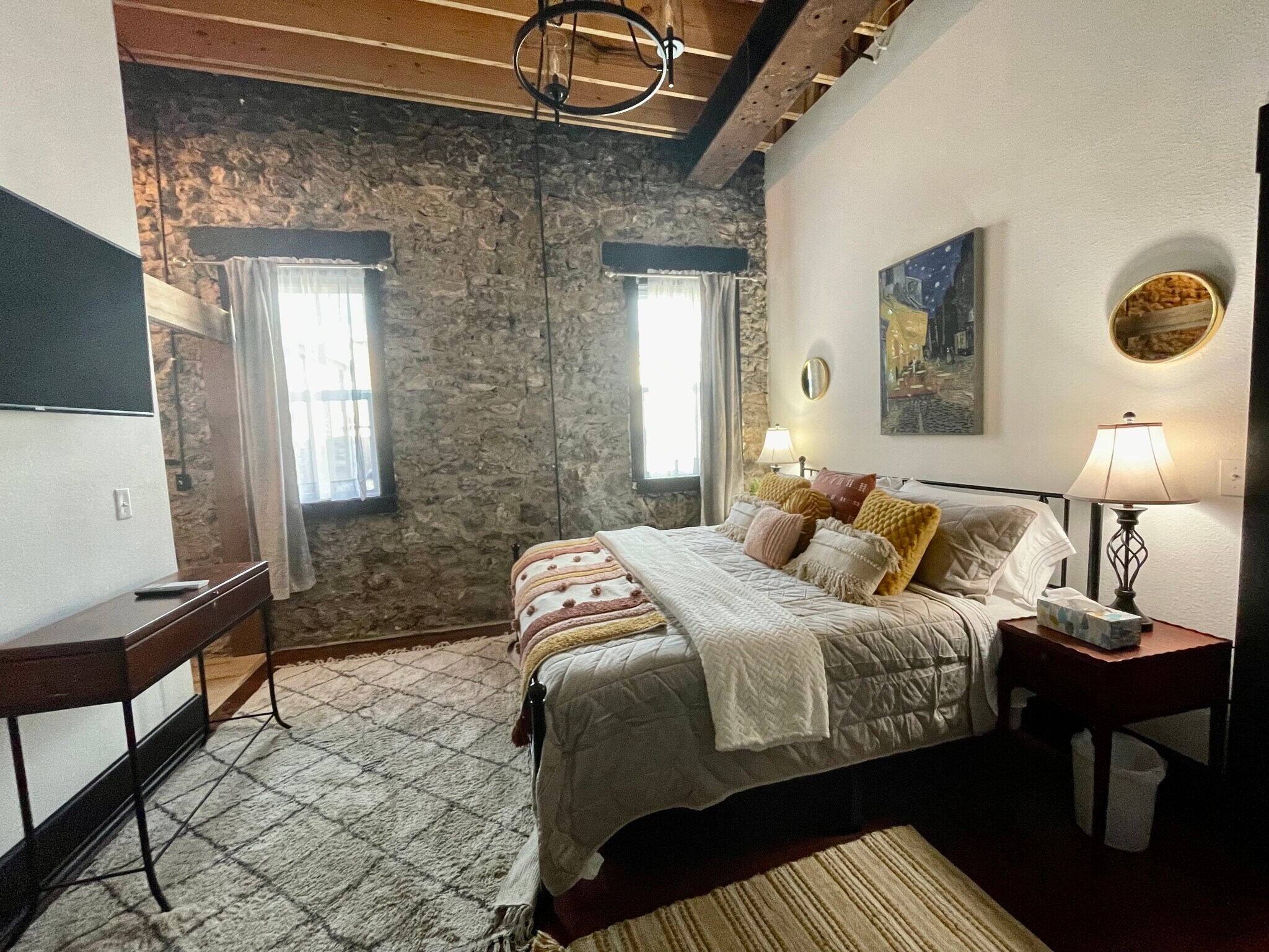 Original rock wall - 713 S. Baker St.