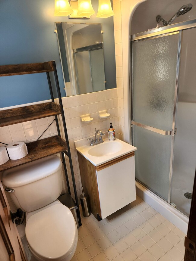 Master bathroom - it is small :) - 1296 Drift Rd