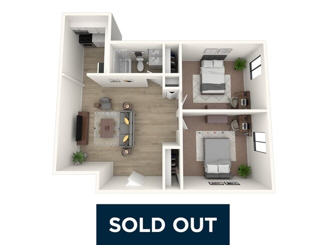 2 Bedroom | 1 Bathroom - Campus Crossings at University Heights