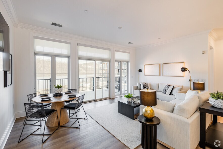 2BR, 2BA - 1,256SF - Living Room - The Brooks