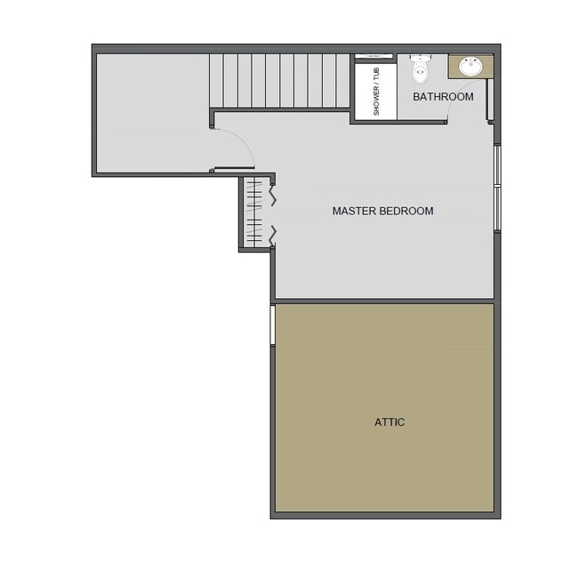 3 Bedroom - Upstairs - Windrush Townhomes