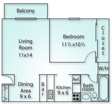 1BR/1BA - Chasewood Village