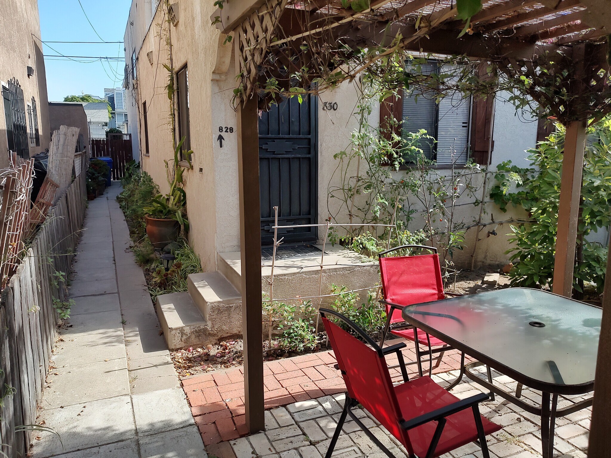 Rear entrance fully gated and secure beautiful covered patio area - 830 Island Ct