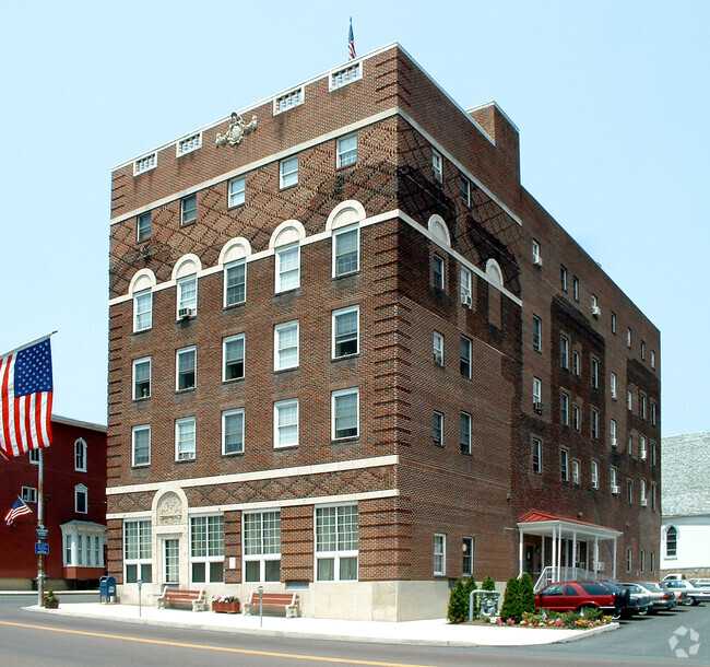 View from the southeast across Centre Street - Ashland High Rise