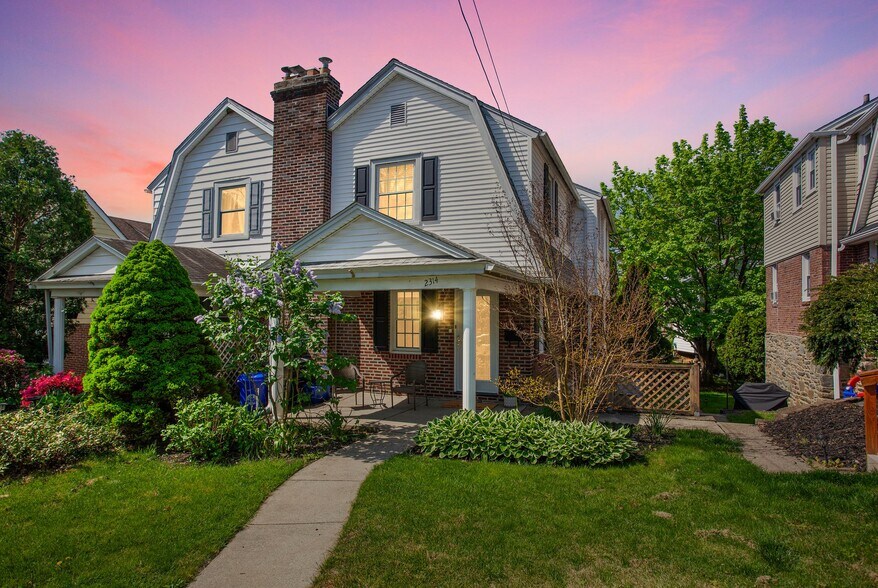 The Ardmore Home with Covered Porch & seating. - 2314 Bryn Mawr Ave