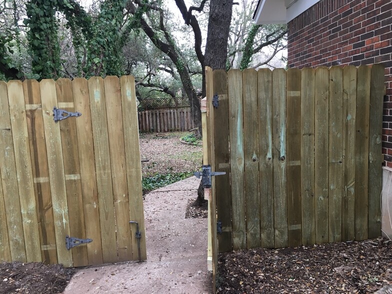 New Privacy fence gated area - 2400 Dijon Dr