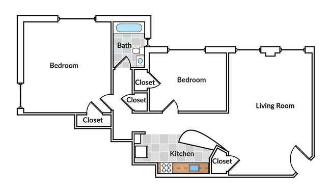 Floorplan - Chillum Terrace Apartments